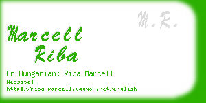 marcell riba business card